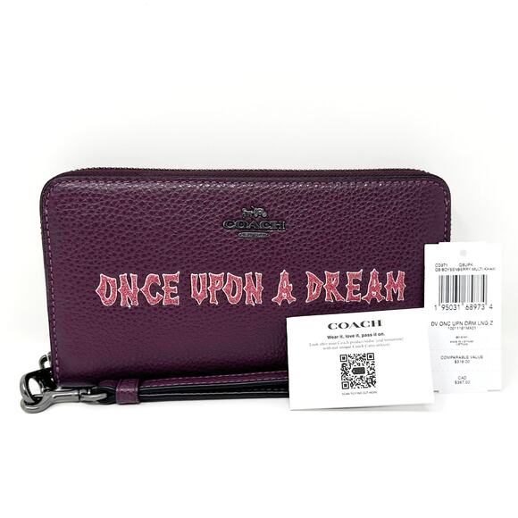 Disney X Coach Long Zip Around Wallet Once Upon A Dream Sleeping Beauty CD971 - Picture 5 of 6